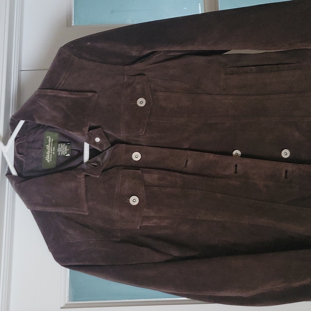 Eddie Bauer Suede Jean Jacket